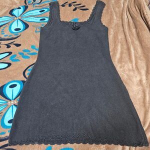 Wild Fable black knit mini dress